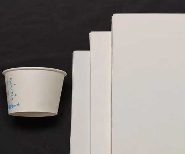 Pannello rivestito in PE per la produzione di bicchieri di carta