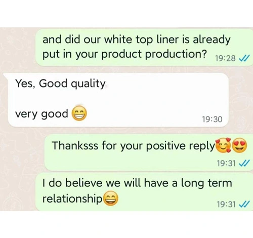 I nostri clienti dal brasile sono molto felici con la qualità del nostro top linerboard bianco