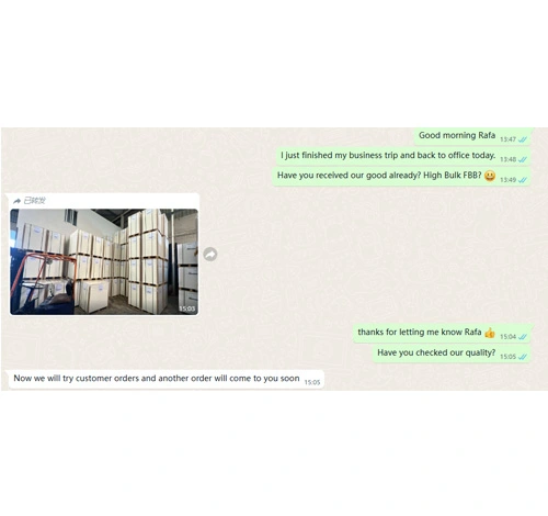 I clienti spagnoli sono felici della nostra carta bianca Takamatsu e lo vogliono acquistare di nuovo